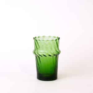 Verre à Eau / Jus Strié – Vert